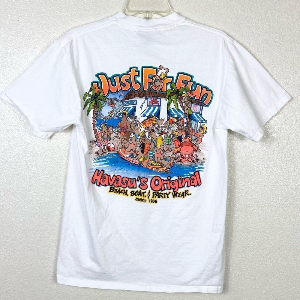 Vintage Oneita Power T Just For Fun Havasu’s Original Graphic Tshirt